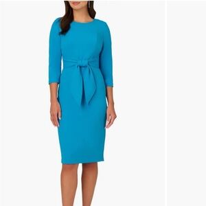 Adrianna Papell Vibrant Blue Long Sleeve Dress